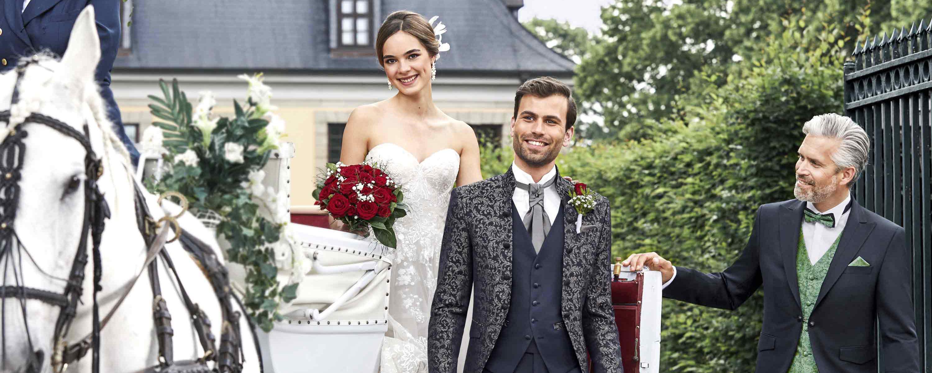 Stilvolle Hochzeitsmode und festliche Kleidung